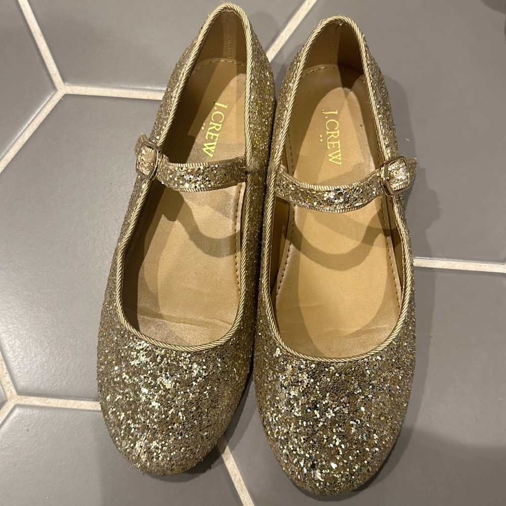 JCrew Girls Glitter Shoes